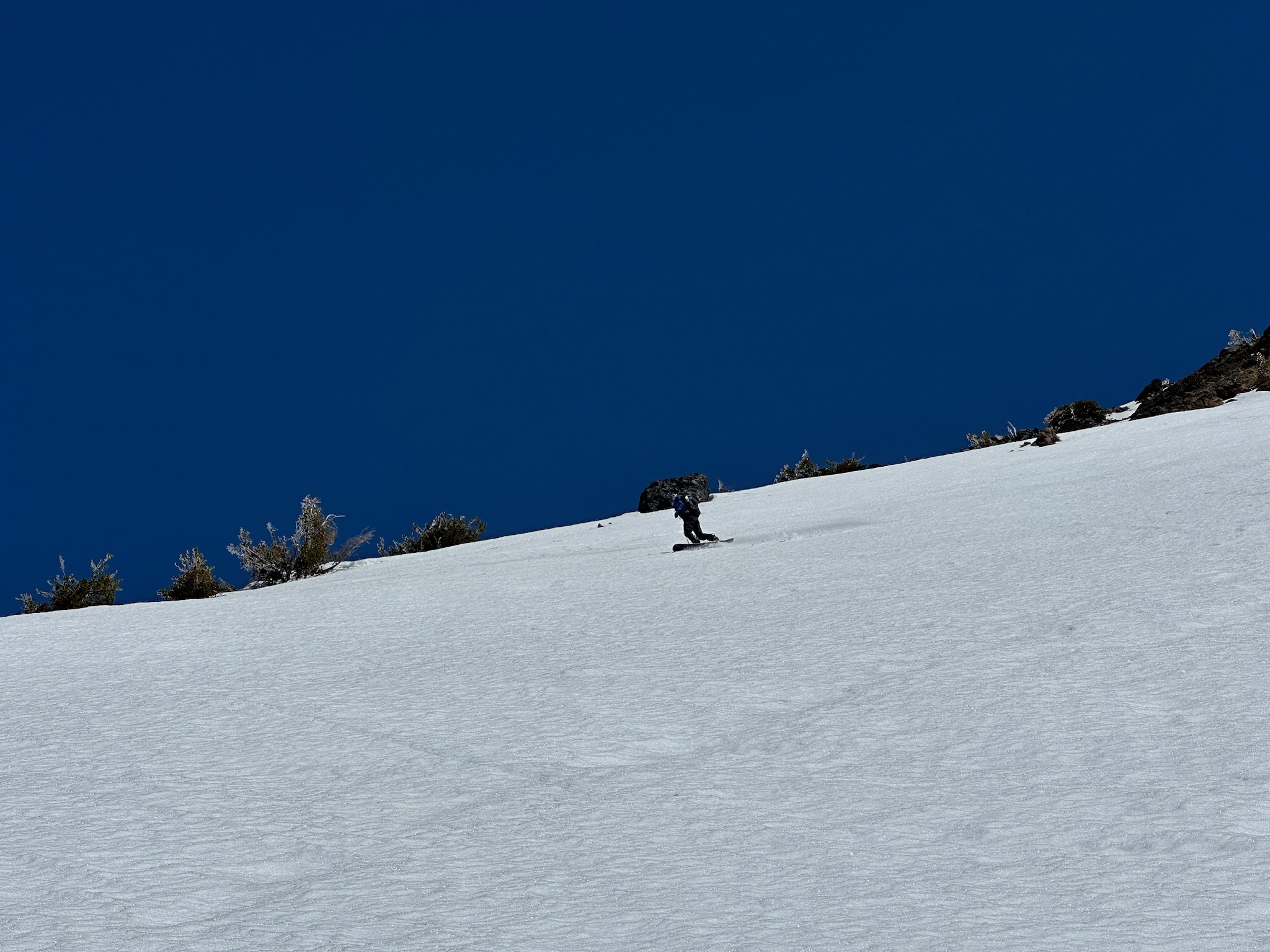 Dylan Stegman split-boarding on Mt Thielsen in Central Oregon